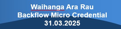 Backflow Micro Credentials