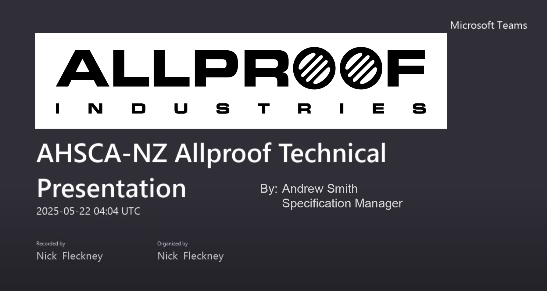 Allproof presentation pic